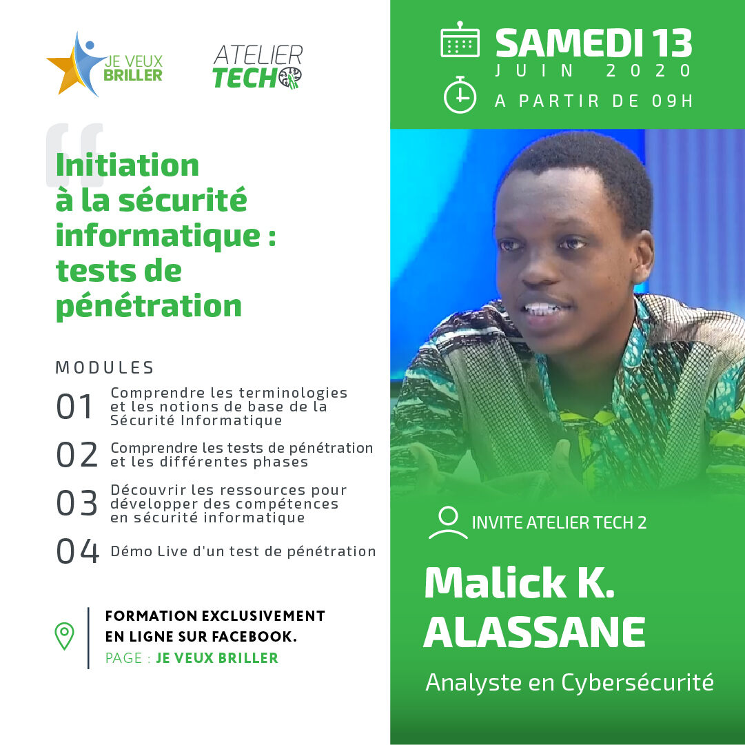 Atelier Tech 2 : Initiation à la sécurité informatique