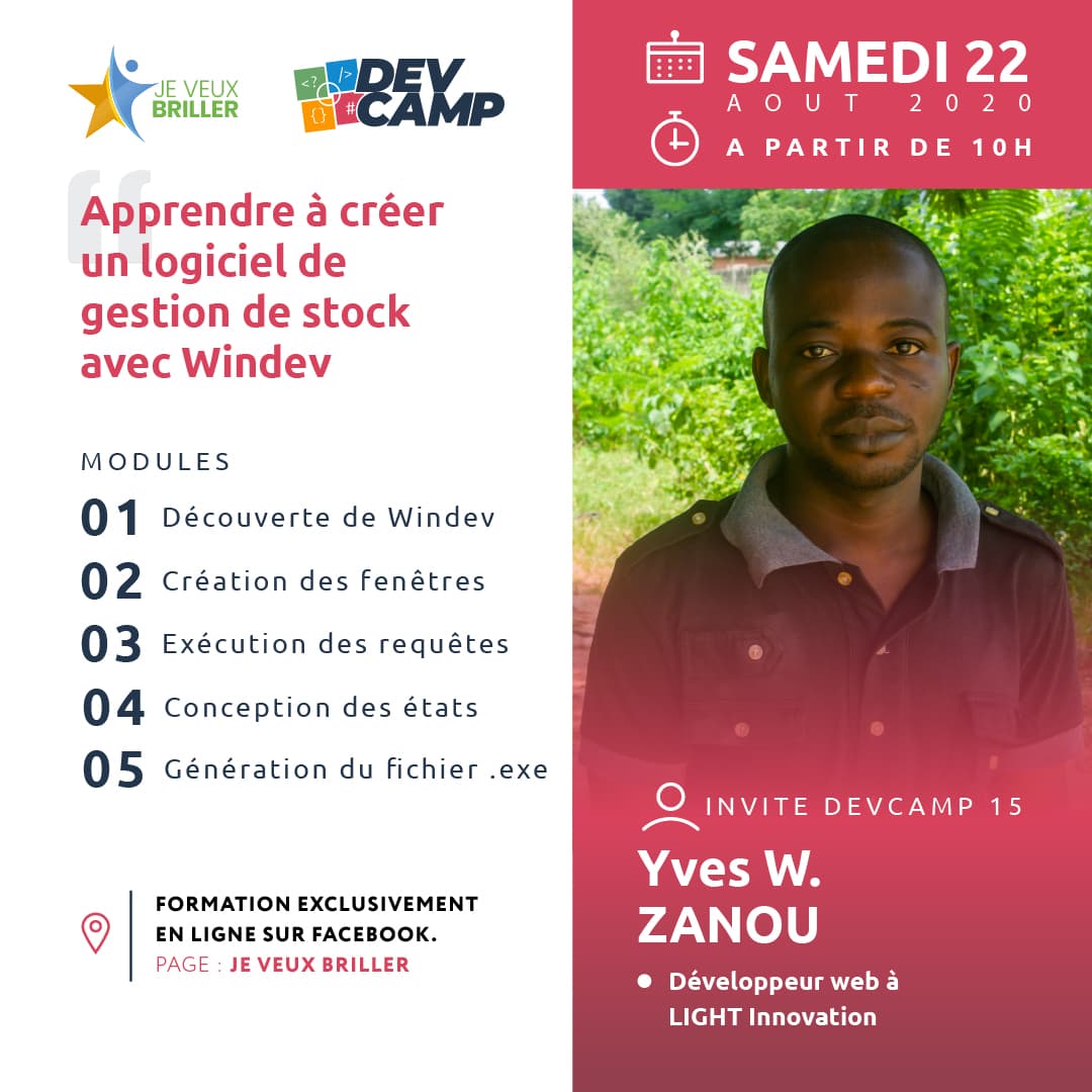 DevCamp 15 : Créer un logiciel de gestion de stock avec Windev