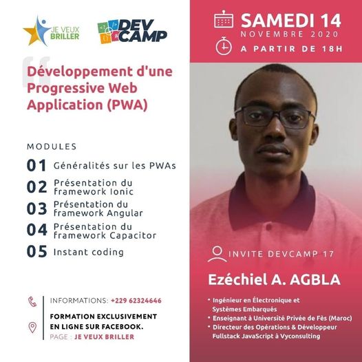 Devcamp 17 : Création d'une Progessive Web Application