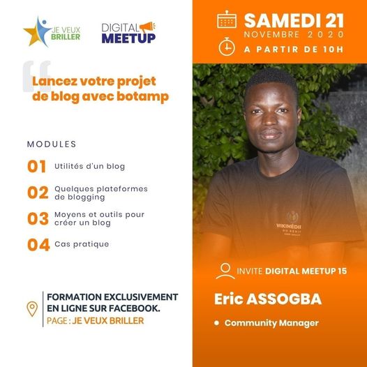 Digital Meetup 15 : Lancez votre projet de blog avec Botamp