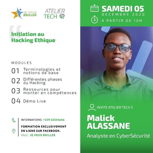 Atelier Tech 5 : Initiation au Hacking Ethique